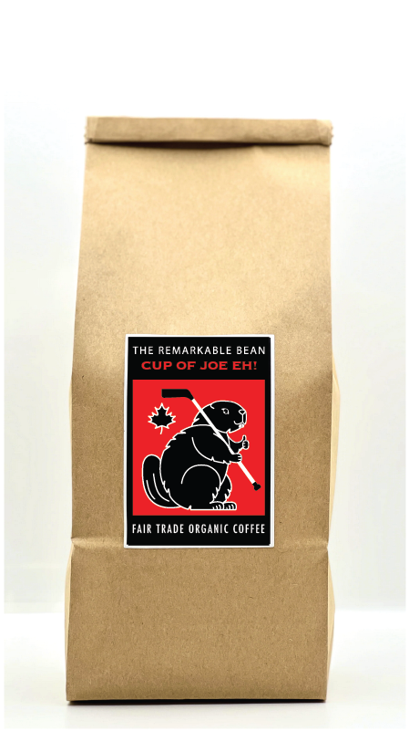 Cup of Joe Eh! Fair Trade Organic Coffee —, medium roast, characterized by a complex, bright, and clean flavor profile with notes of chocolate, caramel, and citrus -340g- 1 lb/454g