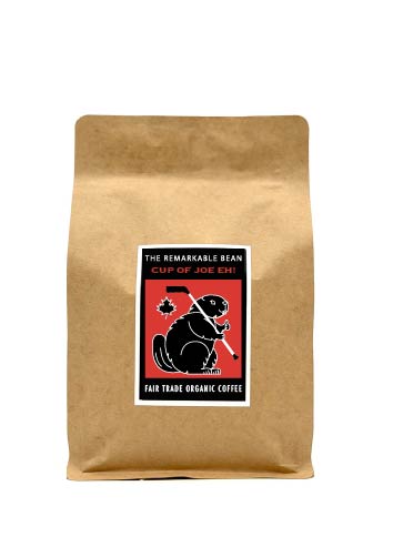 Cup of Joe Eh! Fair Trade Organic Coffee —, medium roast, characterized by a complex, bright, and clean flavor profile with notes of chocolate, caramel, and citrus -340g- 1 lb/454g