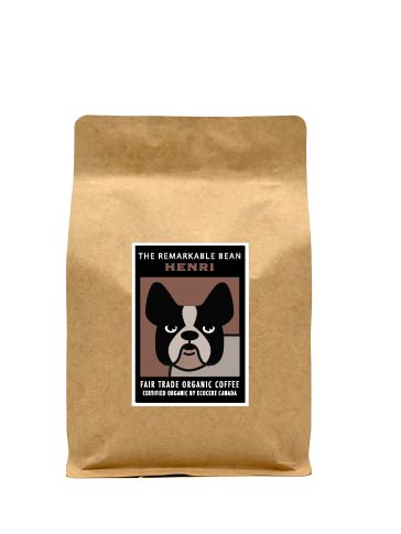 Henri Certified Organic Coffee—— Dark roast-smoky, rich- 340g-1 lb/454g