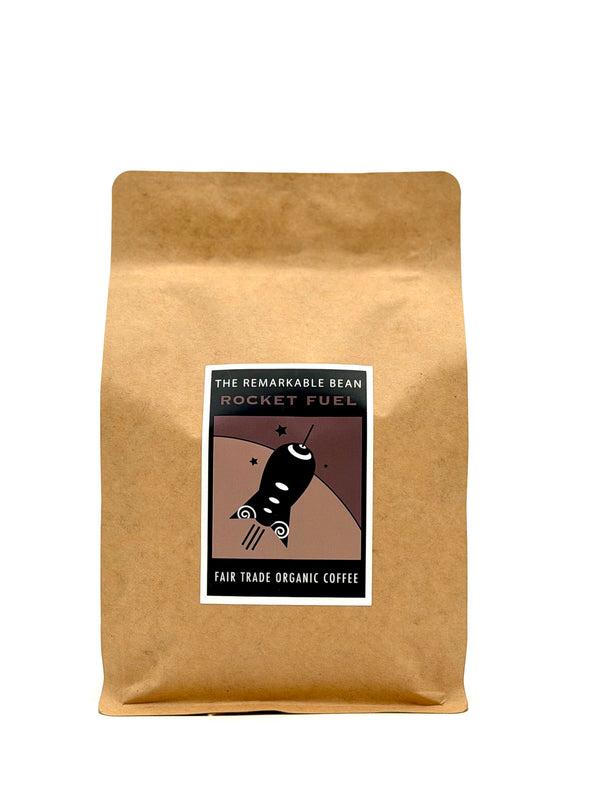Rocket Fuel Certified Organic Coffee —-super dark roast- strong, bold, rich-340g- 1 lb/ 454g