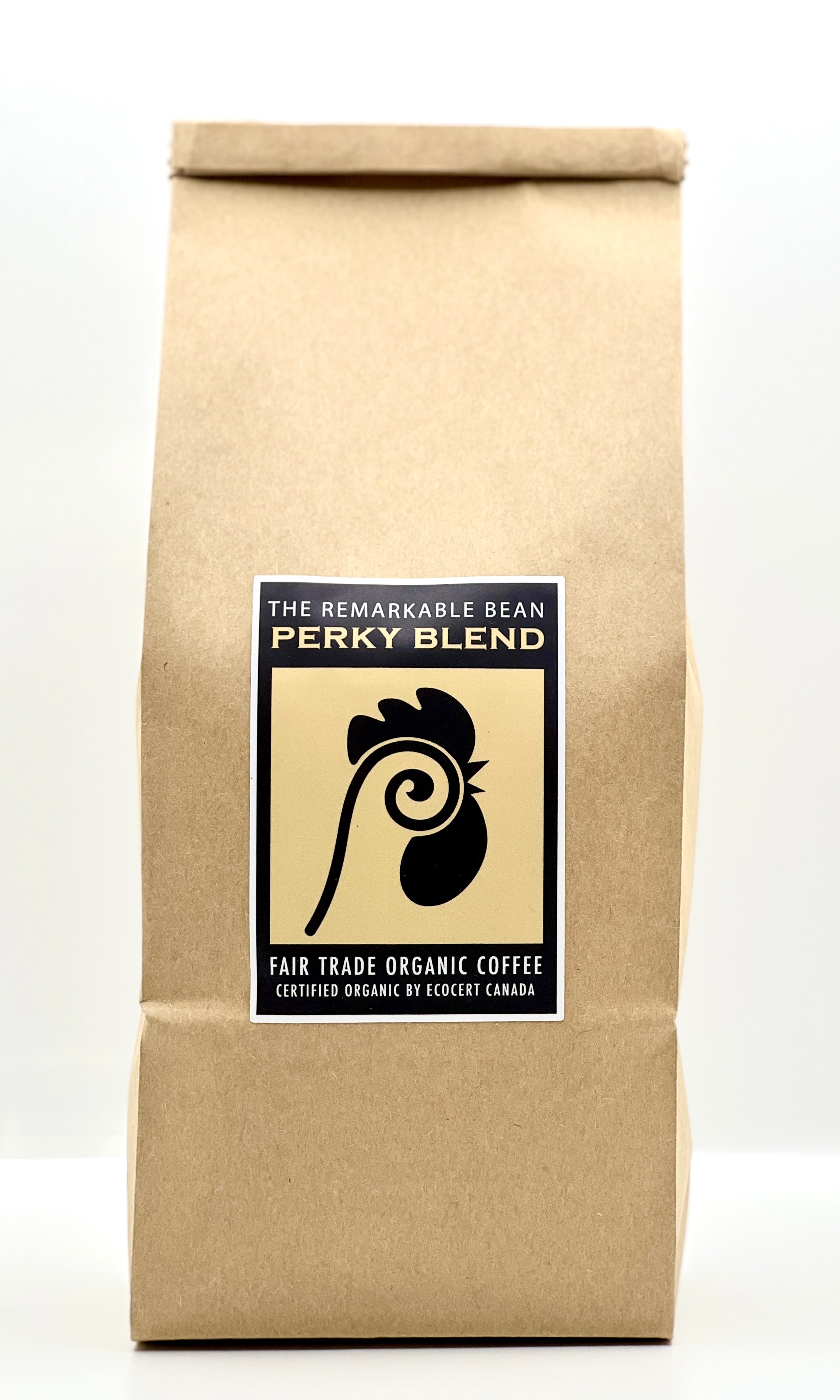 Perky Fair Certified Organic Coffee— medium/strong roast- rich