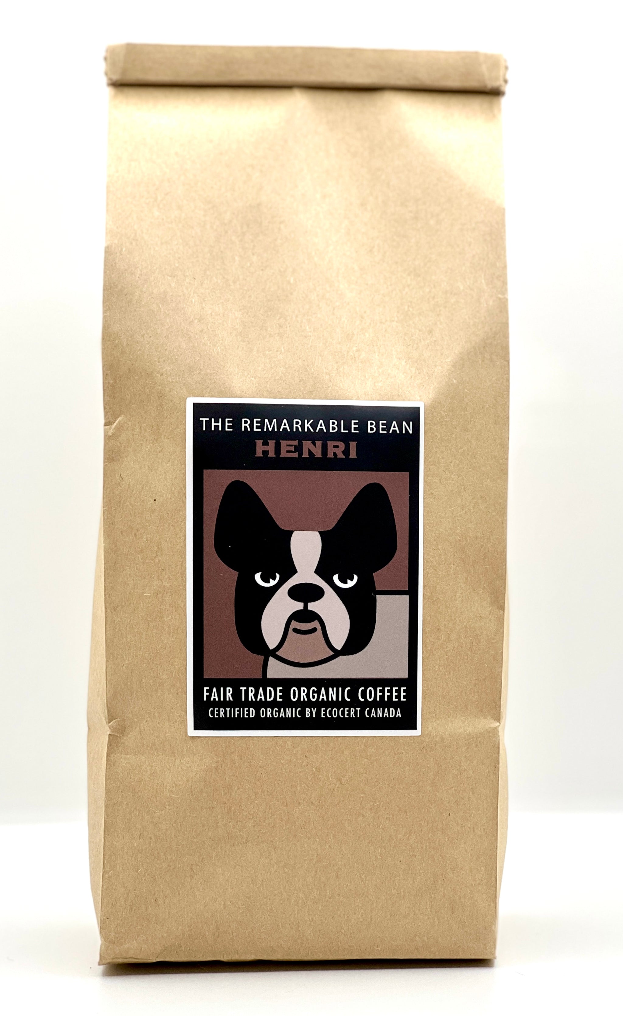 Henri Certified Organic Coffee—— Dark roast-smoky, rich- 1 lb