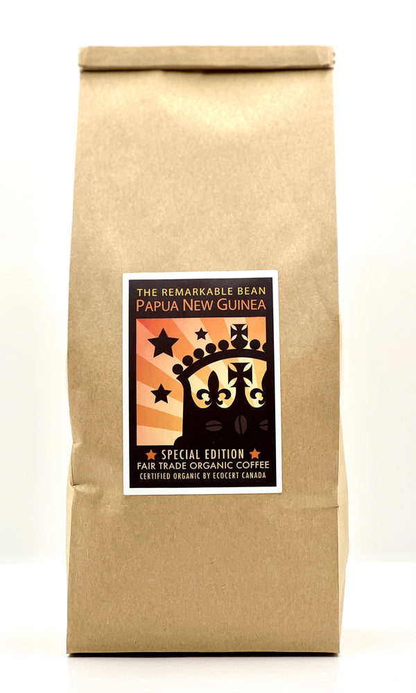 Papua New Guinea Certified Organic Coffee—- medium roast- 1 lb