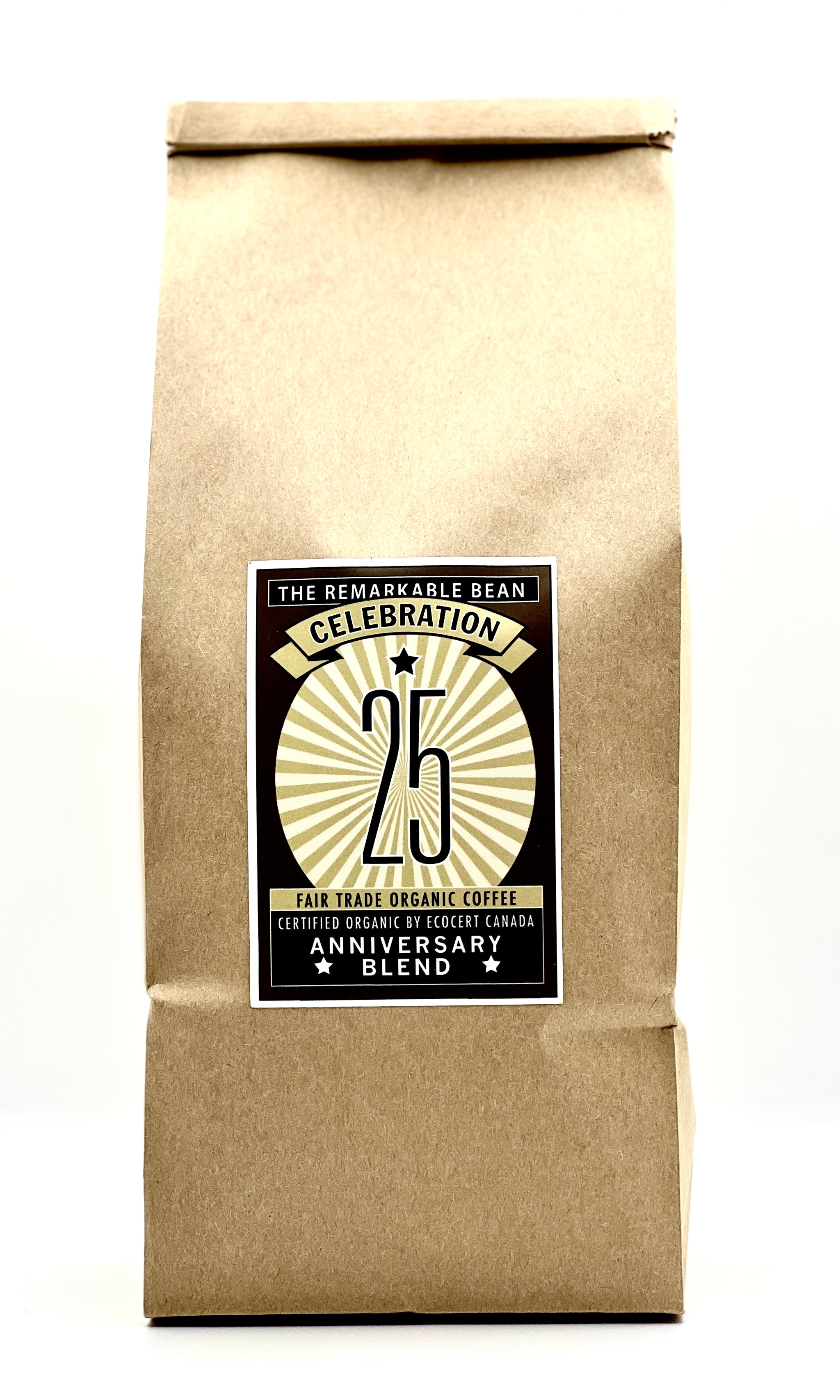 25 Anniversary Blend Certified Organic Coffee——medium roast-Smokey, rich- 1 lb
